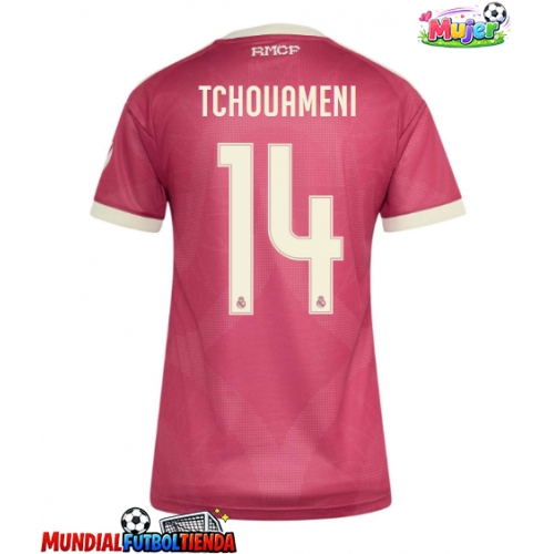 Camiseta Real Madrid Aurelien Tchouameni #14 Tercera Equipación Replica 2026-27 para mujer mangas cortas